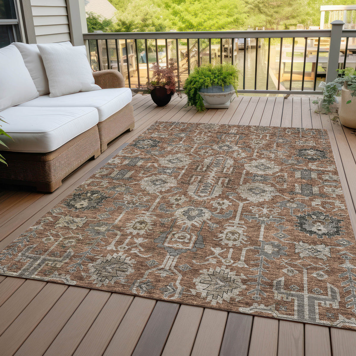 addison chantille acn697 paprika rug