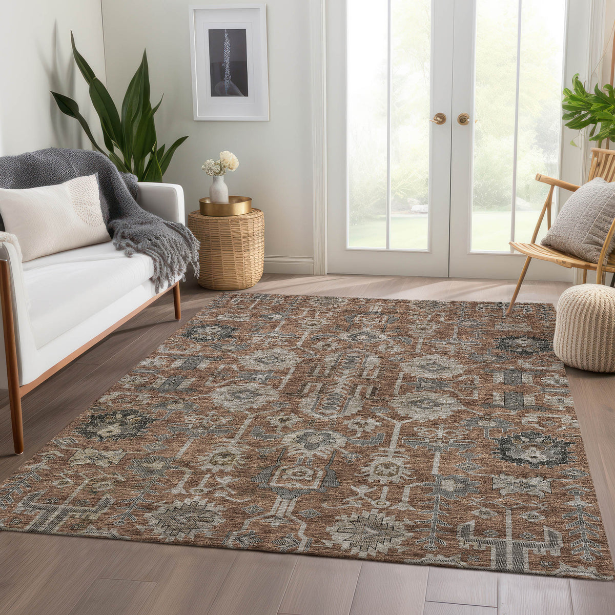 addison chantille acn697 paprika rug