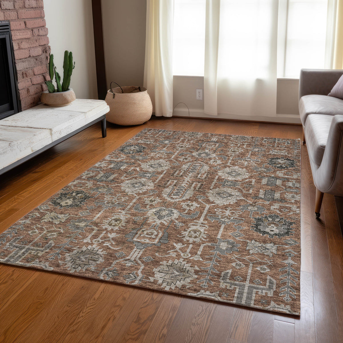 addison chantille acn697 paprika rug