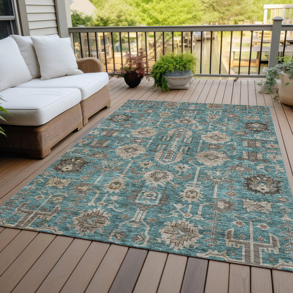addison chantille acn697 teal rug