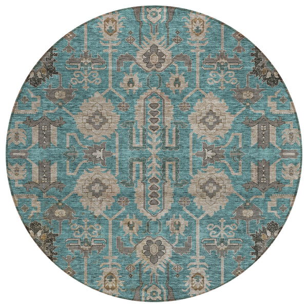 addison chantille acn697 teal rug