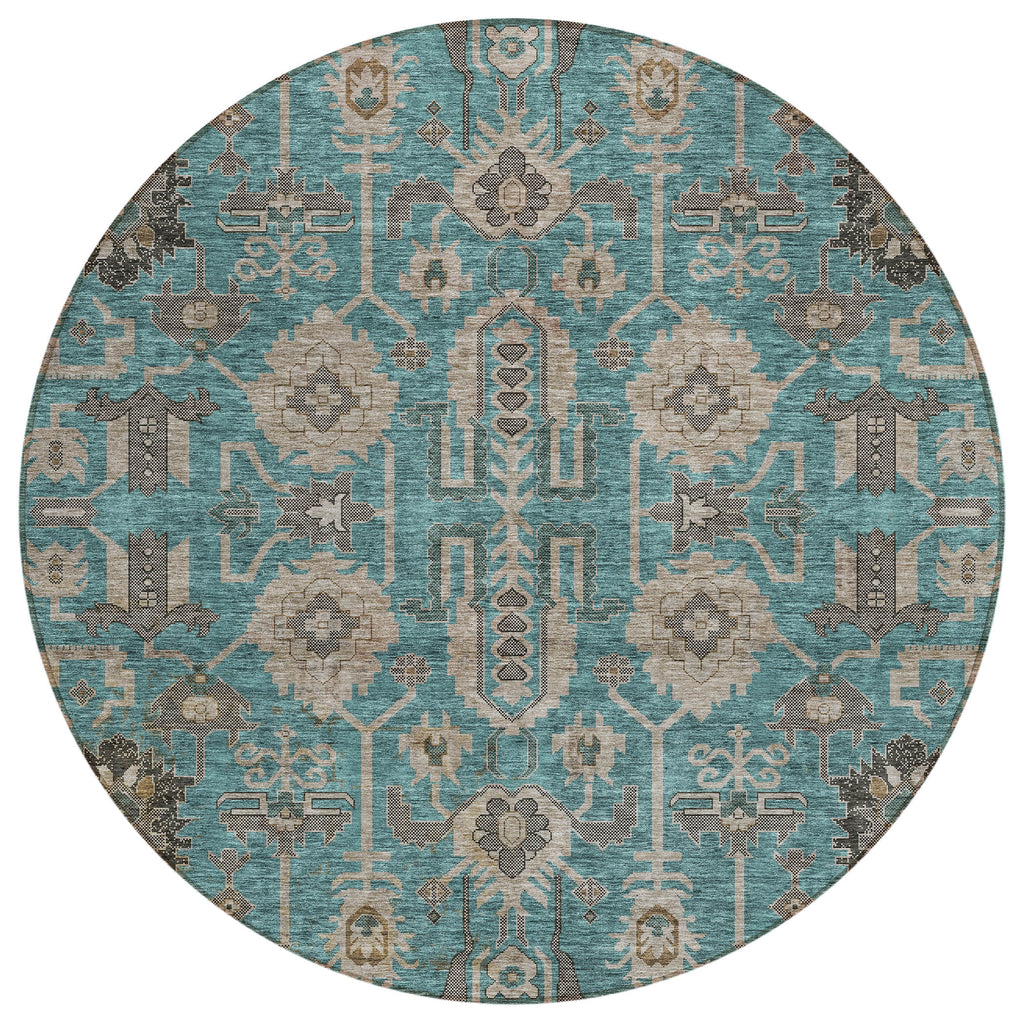 addison chantille acn697 teal rug
