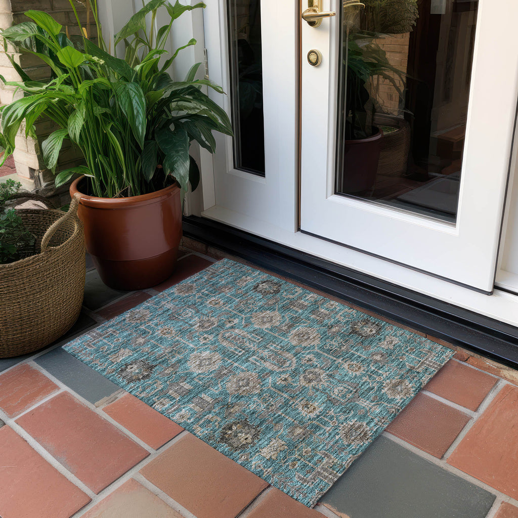 addison chantille acn697 teal rug