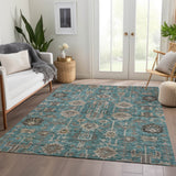 addison chantille acn697 teal rug