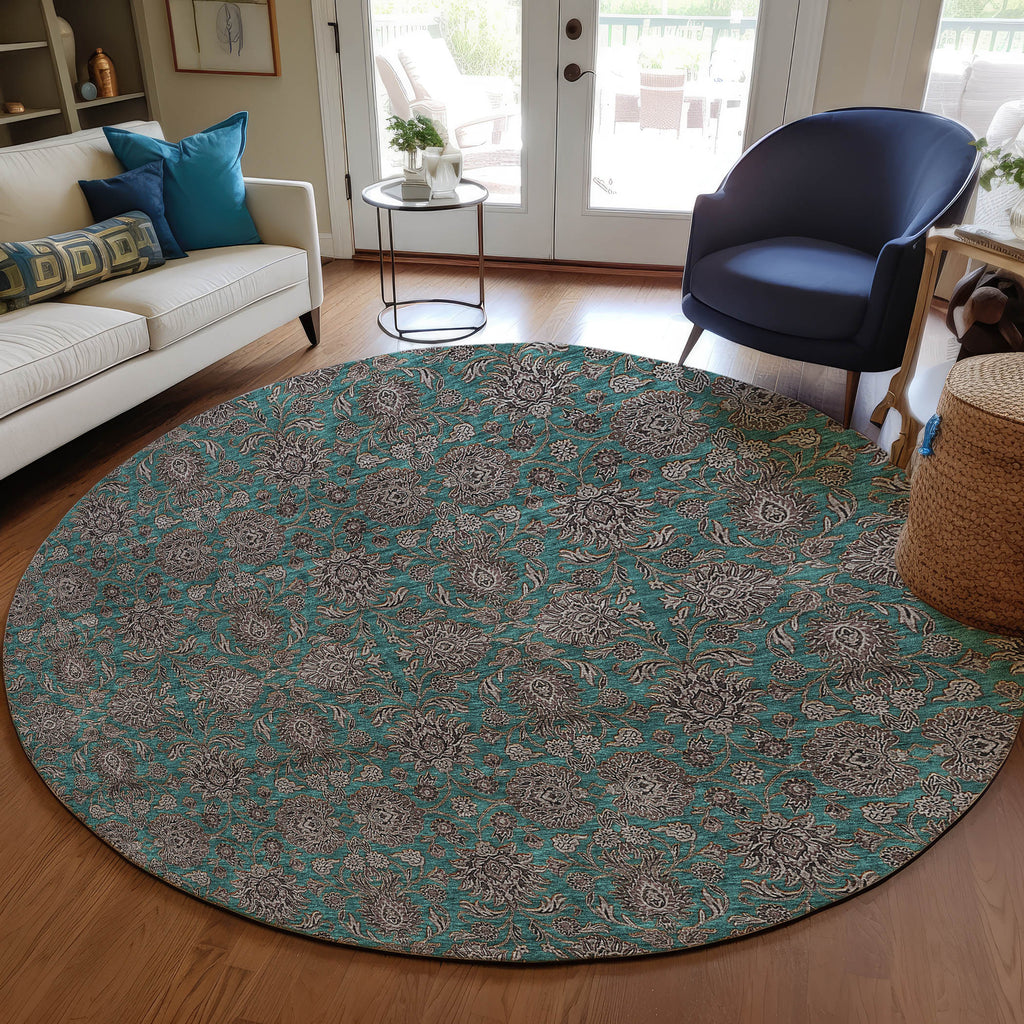 addison chantille acn702 teal rug