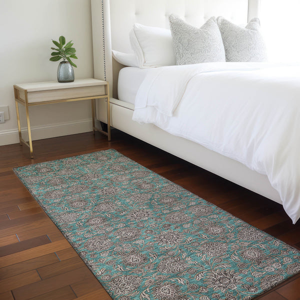 addison chantille acn702 teal rug