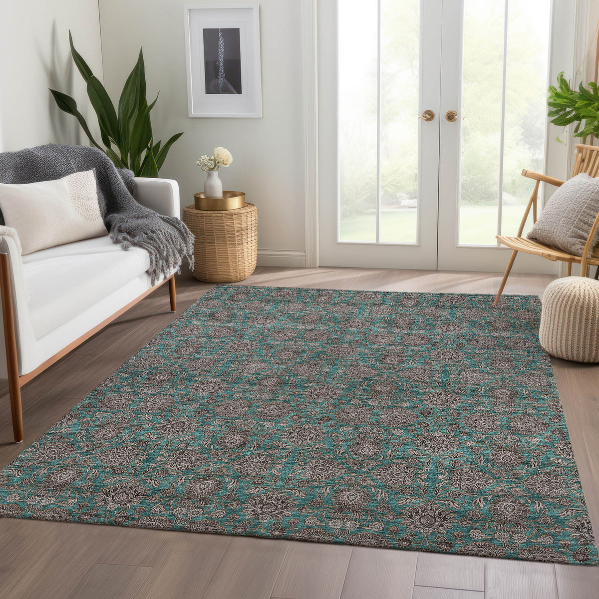 addison chantille acn702 teal rug