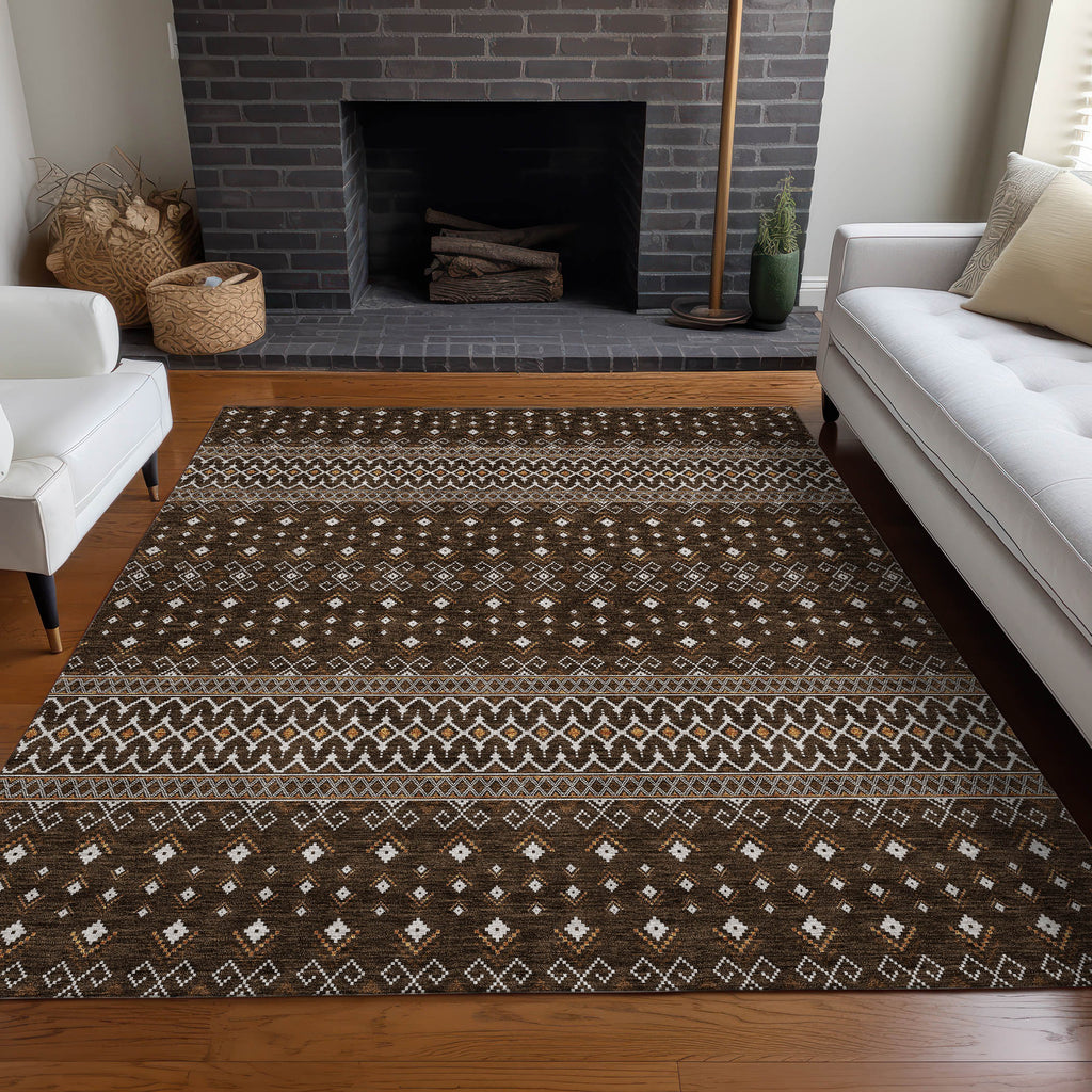 addison chantille acn708 chocolate rug