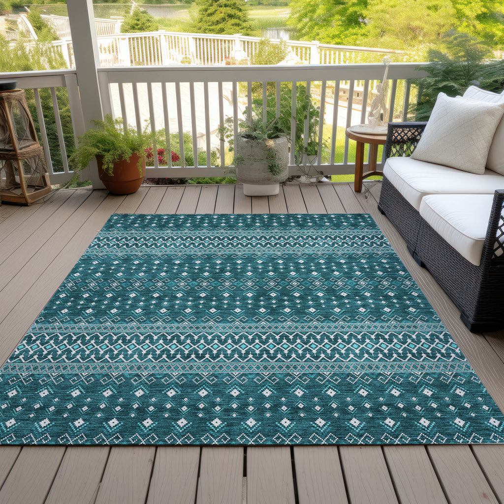addison chantille acn708 teal rug