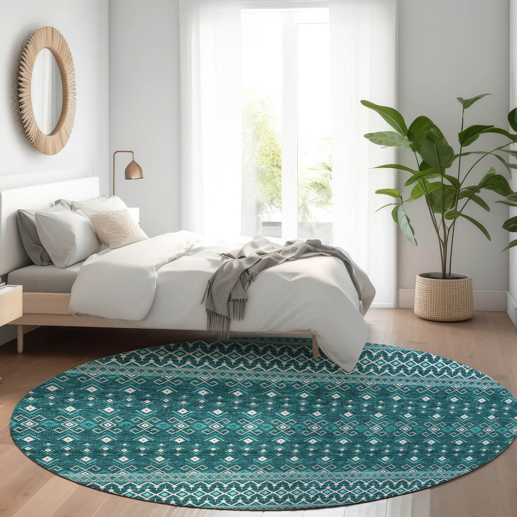 addison chantille acn708 teal rug
