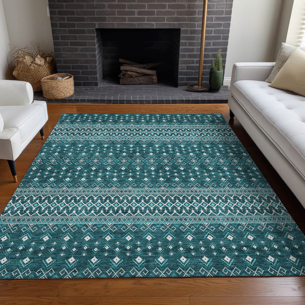addison chantille acn708 teal rug