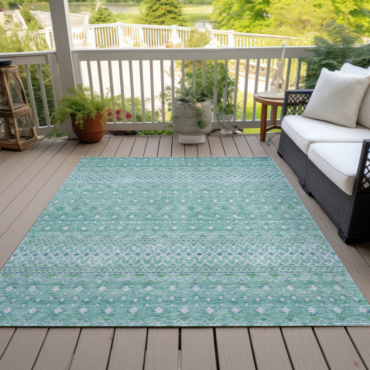 addison chantille acn709 aqua rug