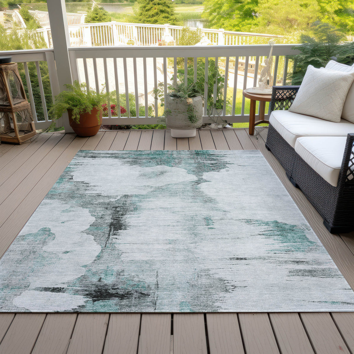 addison chantille acn710 teal rug