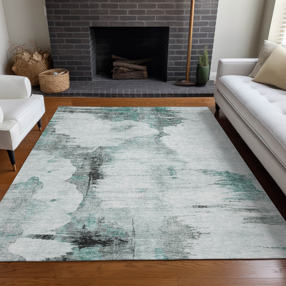addison chantille acn710 teal rug