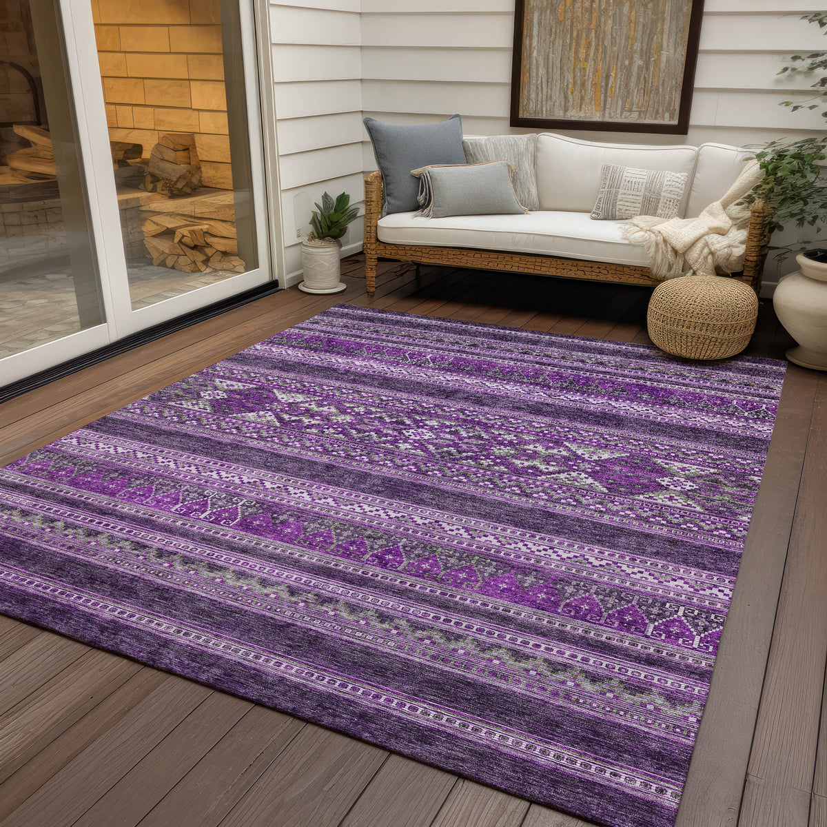 addison chantille acn714 purple rug