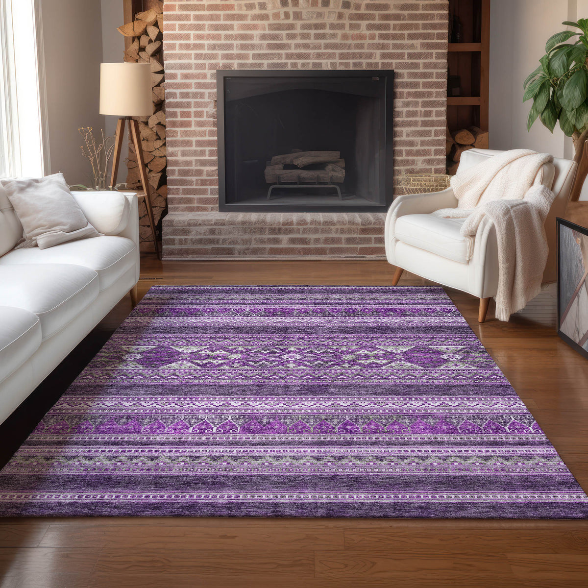 addison chantille acn714 purple rug