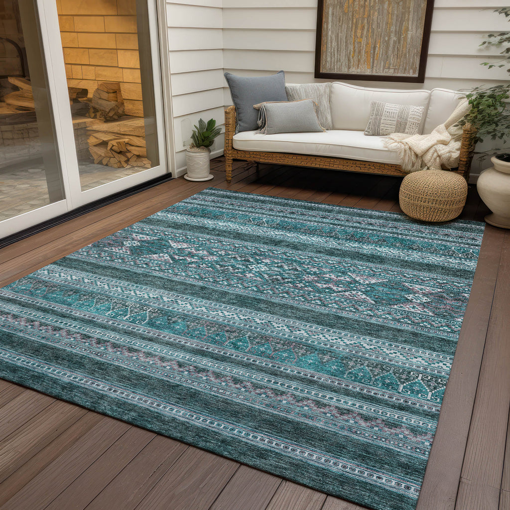 addison chantille acn714 teal rug