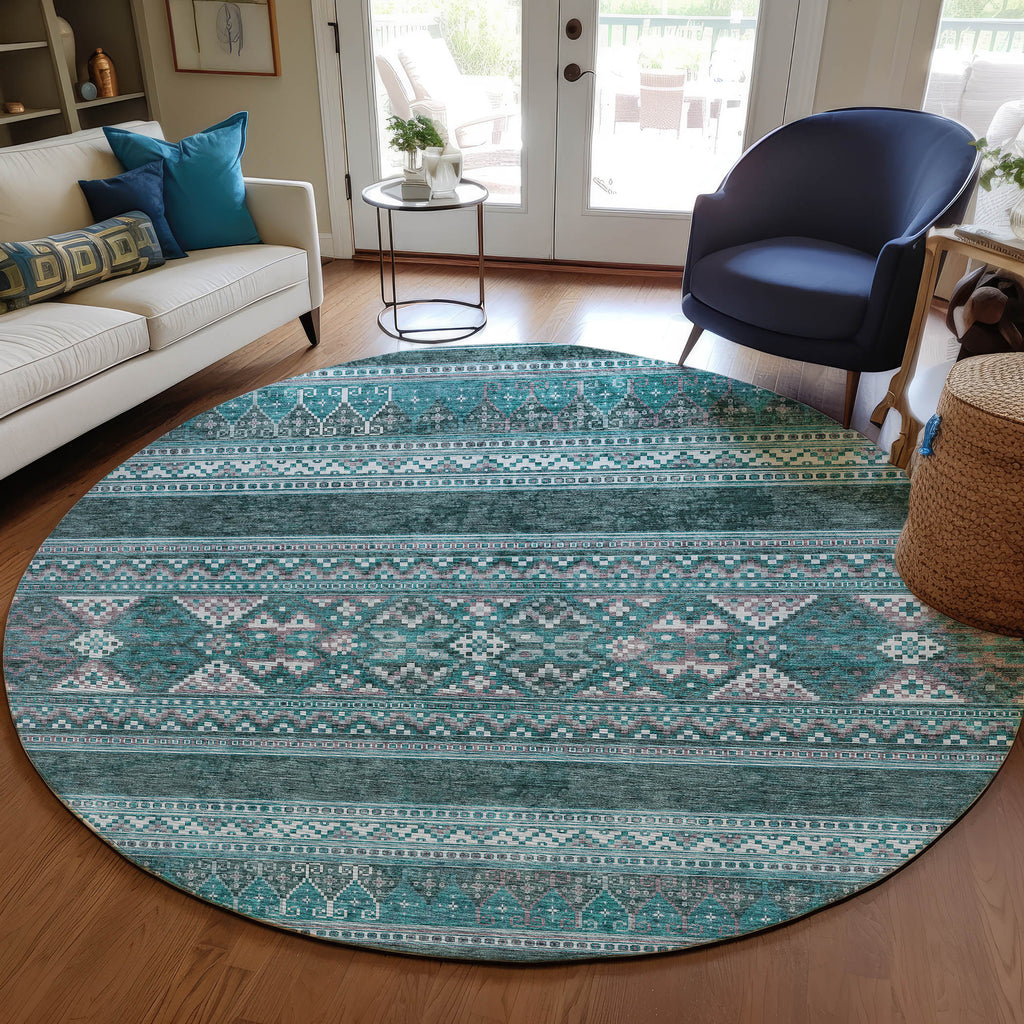addison chantille acn714 teal rug
