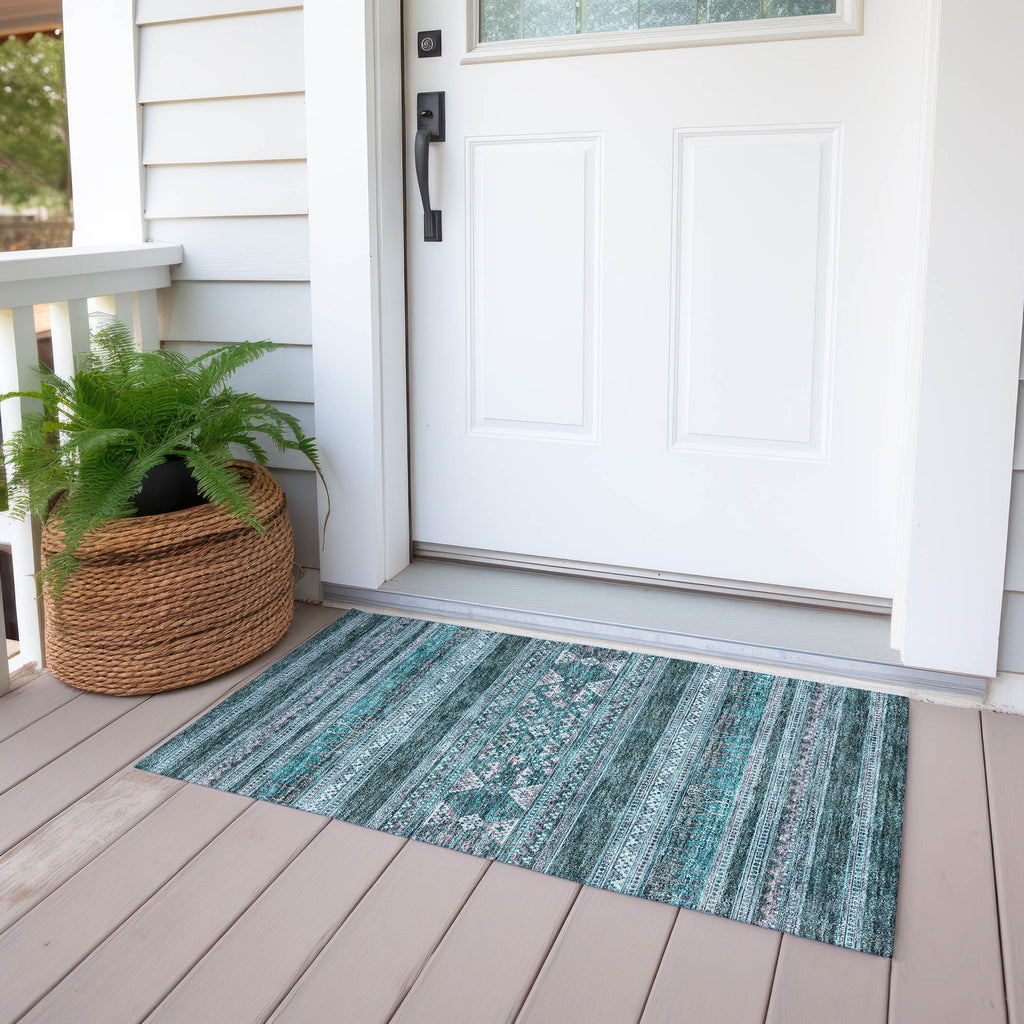 addison chantille acn714 teal rug