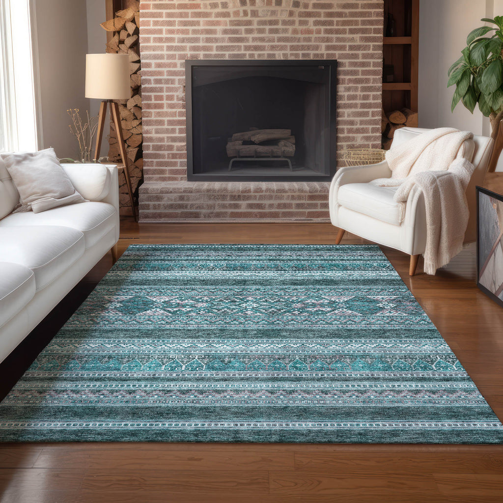 addison chantille acn714 teal rug