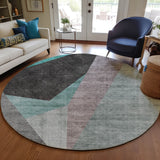 addison chantille acn716 teal rug