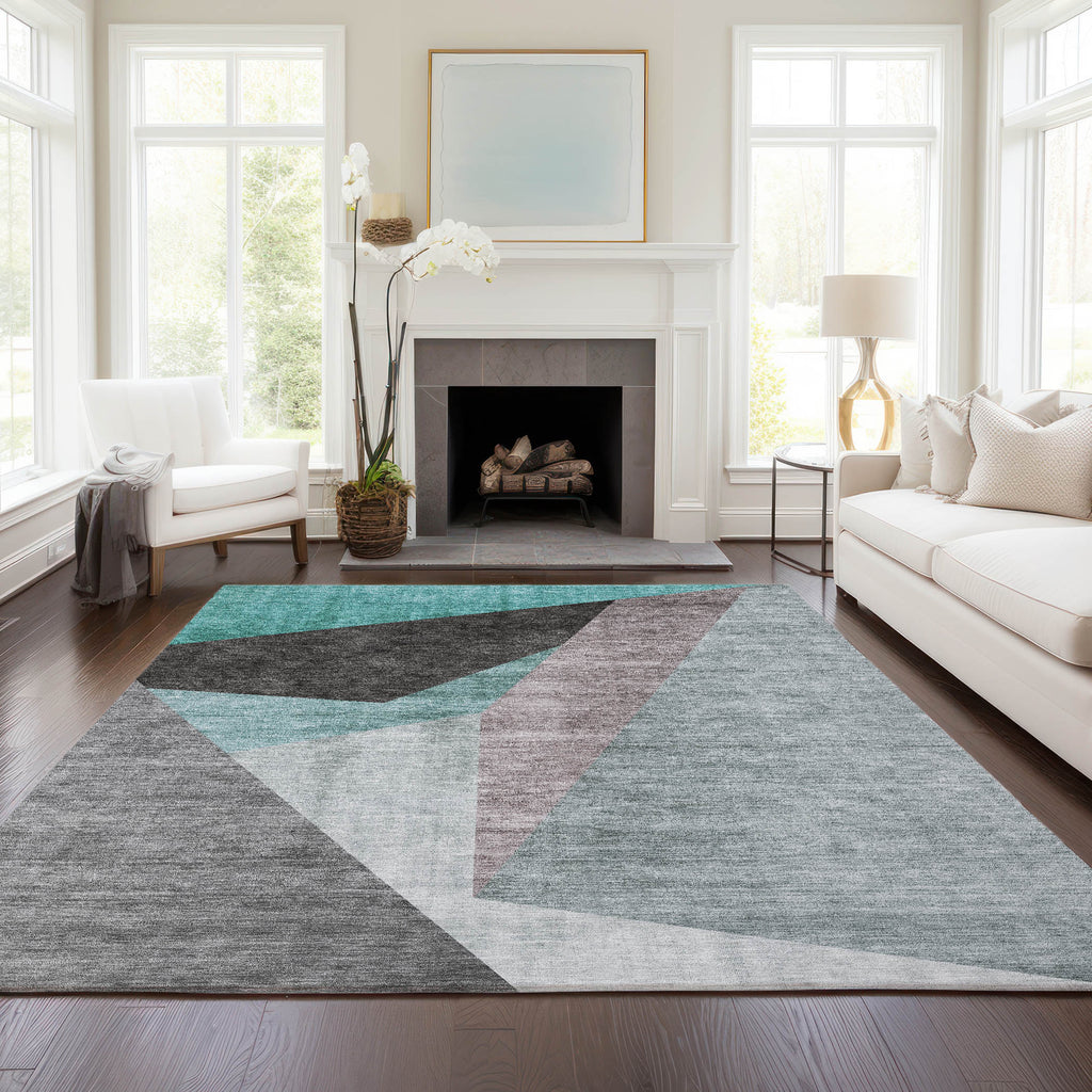 addison chantille acn716 teal rug