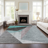 addison chantille acn716 teal rug
