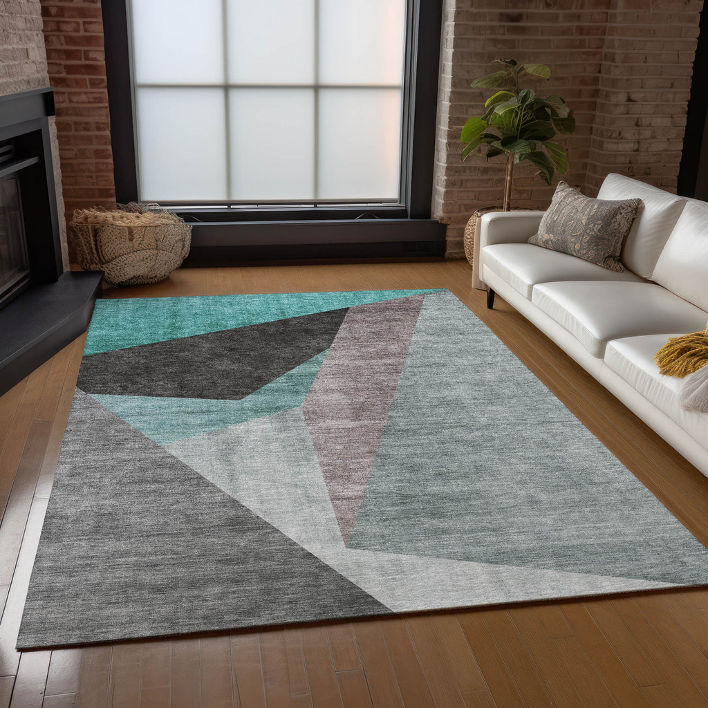 addison chantille acn716 teal rug