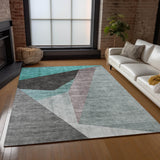 addison chantille acn716 teal rug