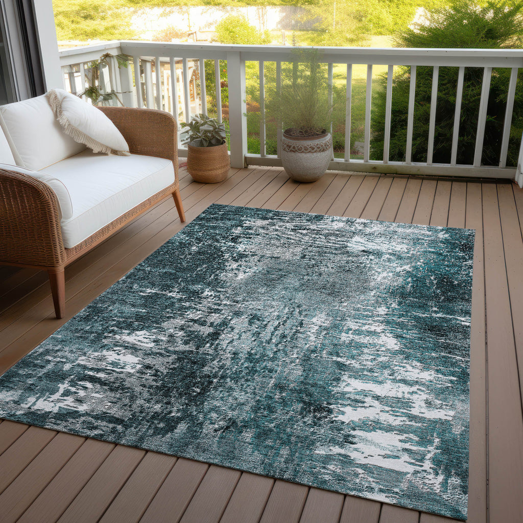 addison chantille acn718 teal rug
