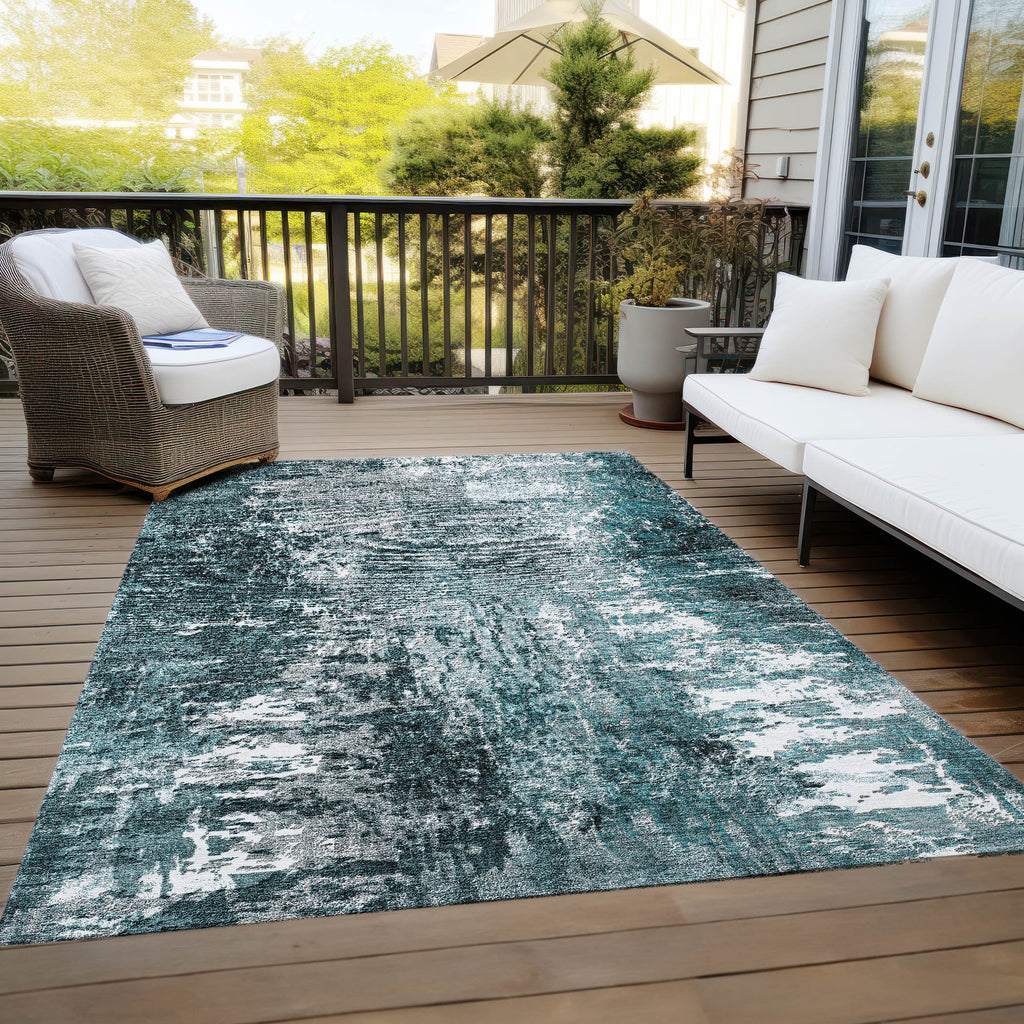 addison chantille acn718 teal rug