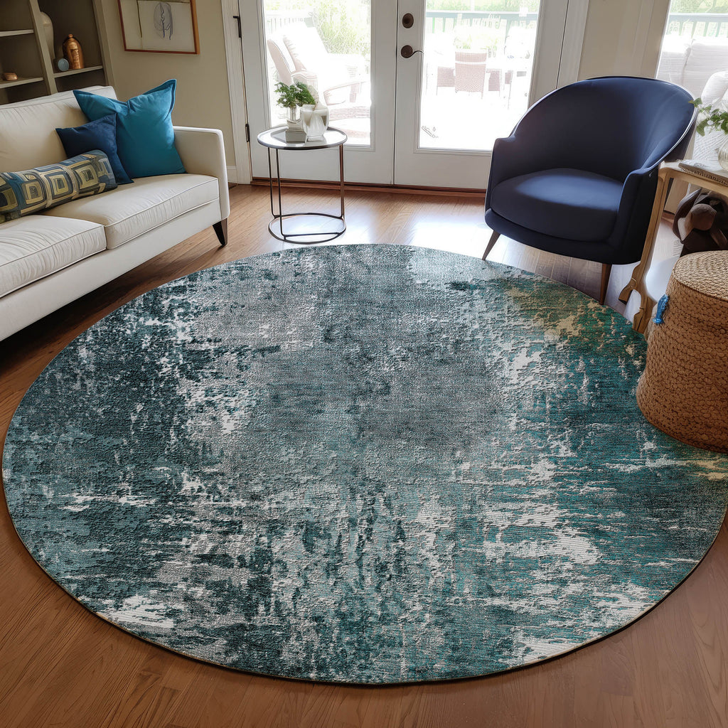 addison chantille acn718 teal rug