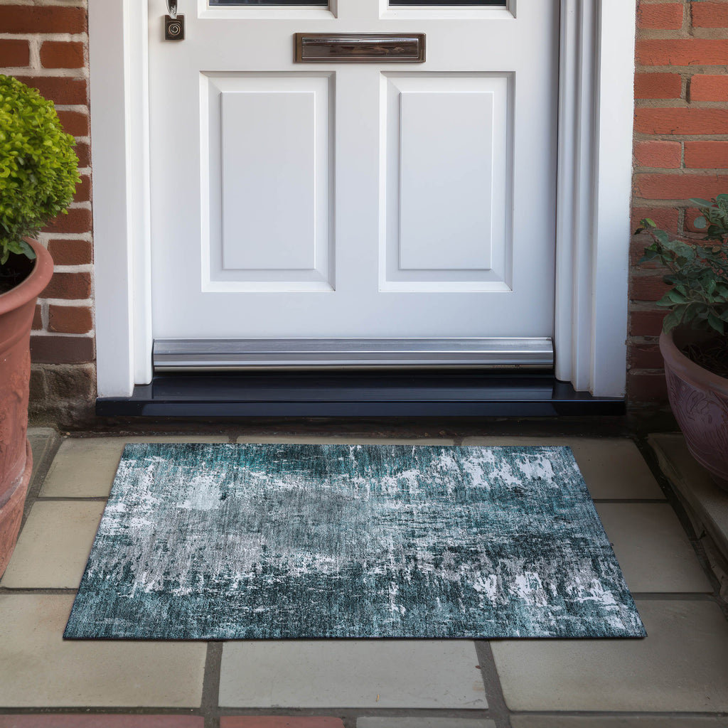 addison chantille acn718 teal rug