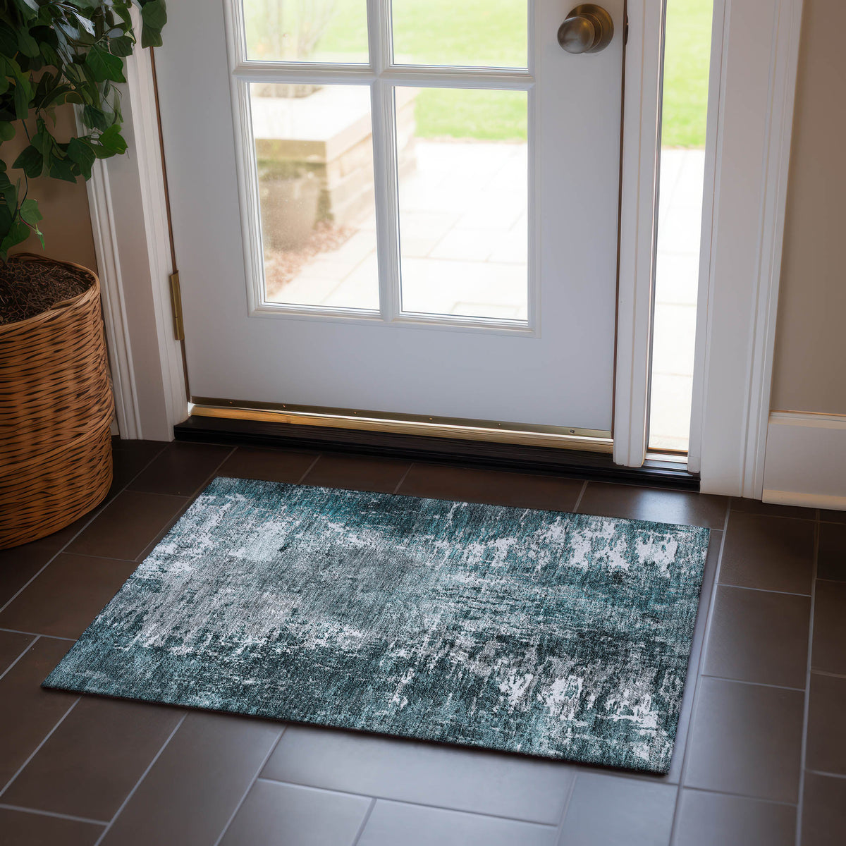 addison chantille acn718 teal rug