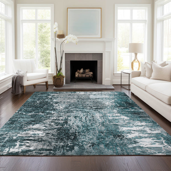 addison chantille acn718 teal rug