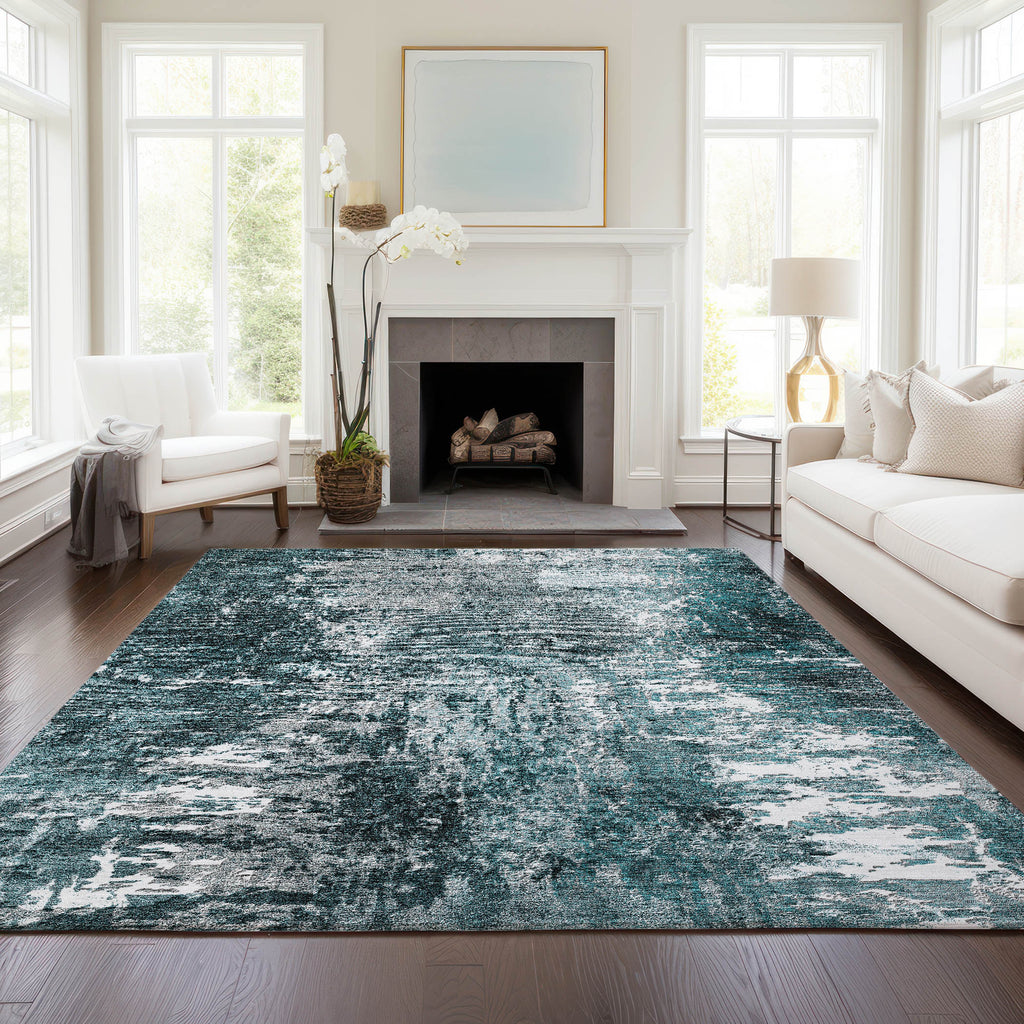 addison chantille acn718 teal rug