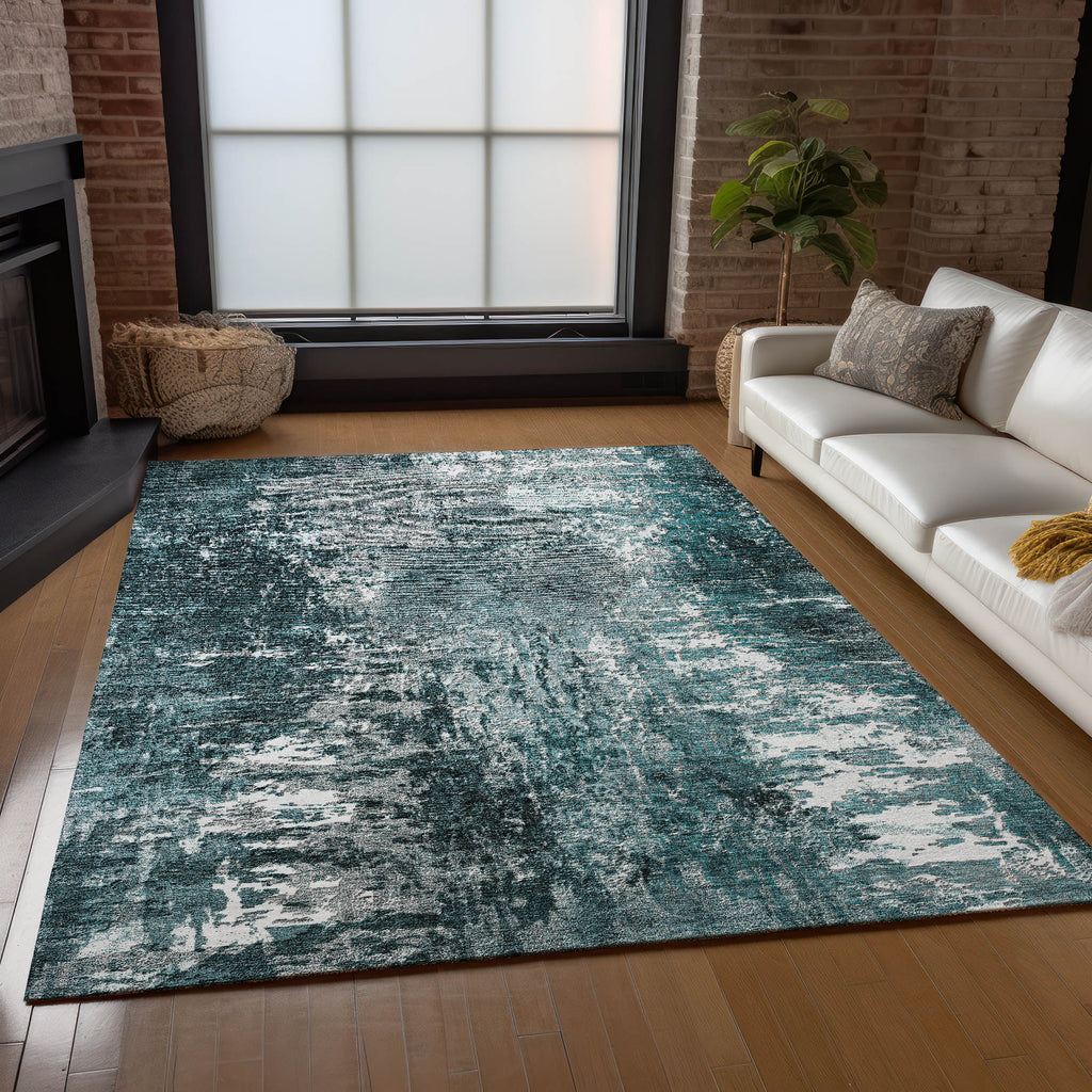 addison chantille acn718 teal rug