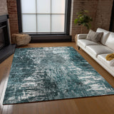 addison chantille acn718 teal rug