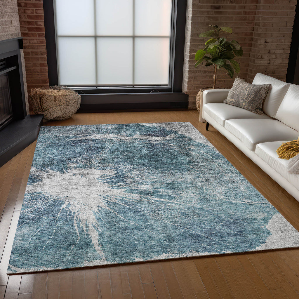 addison chantille acn719 teal rug
