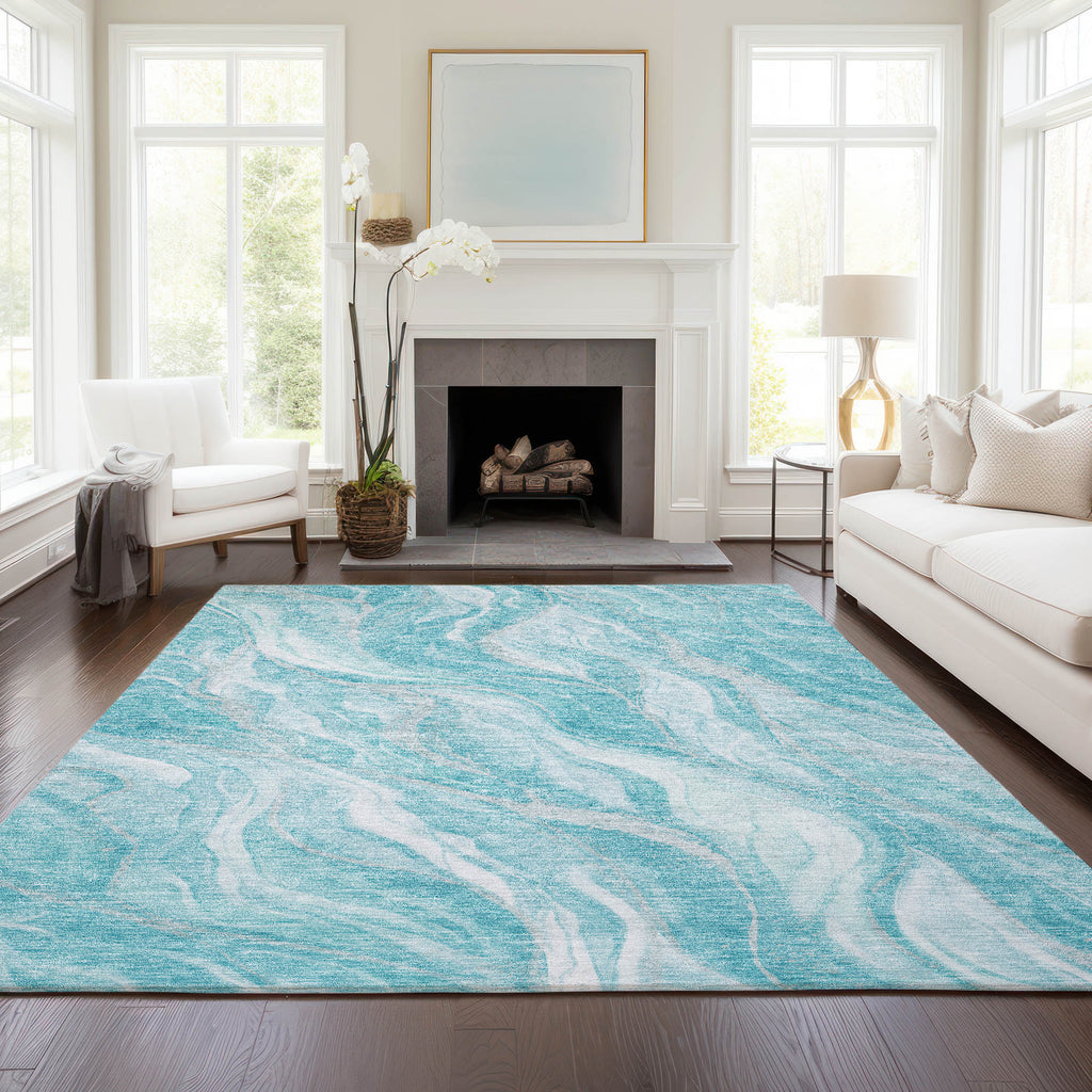 addison chantille acn720 teal rug