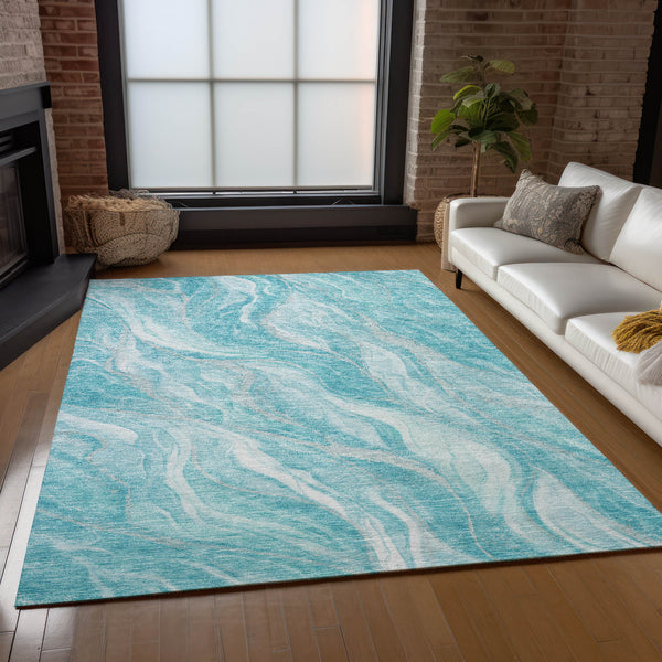 addison chantille acn720 teal rug