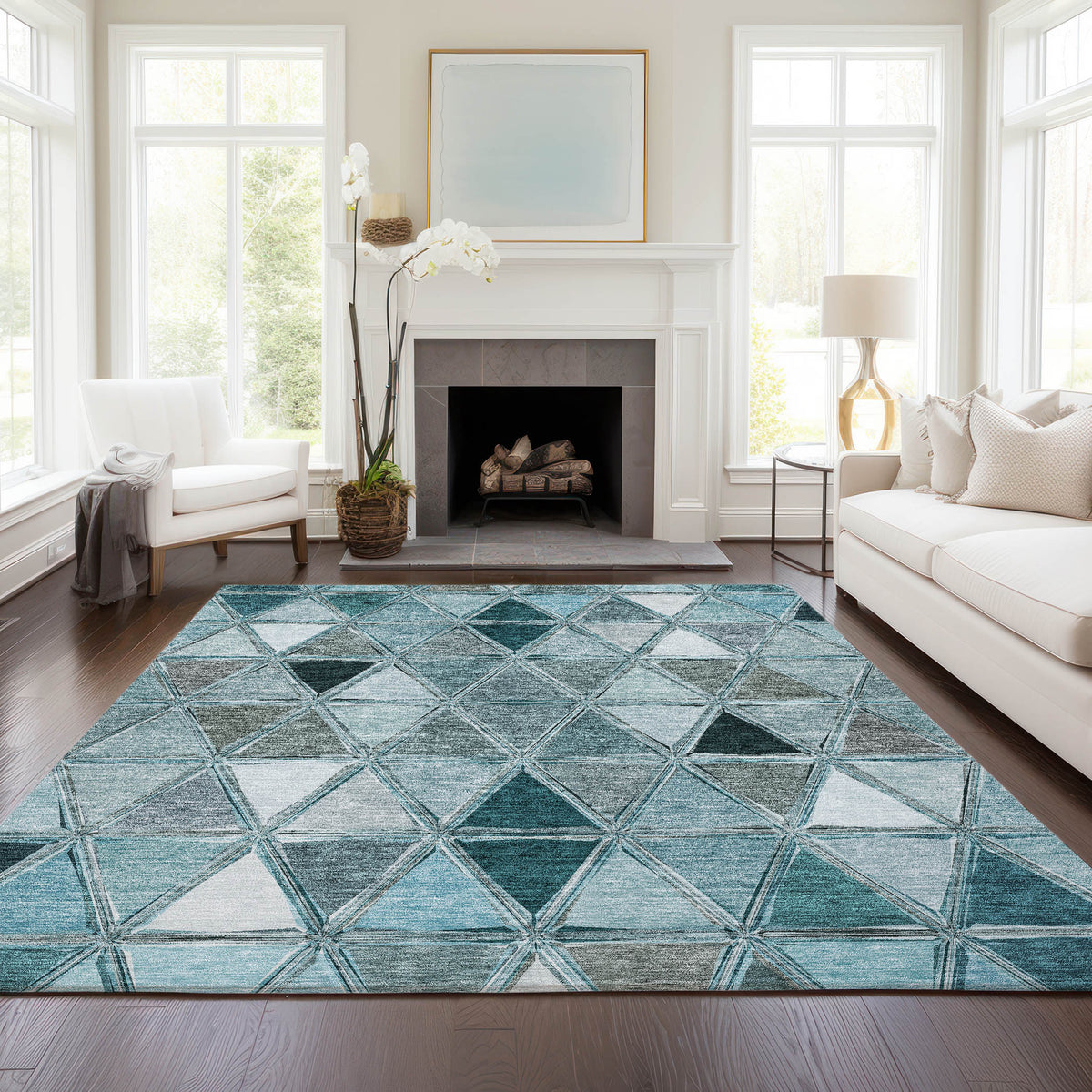 addison chantille acn722 teal rug
