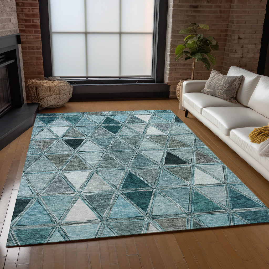 addison chantille acn722 teal rug