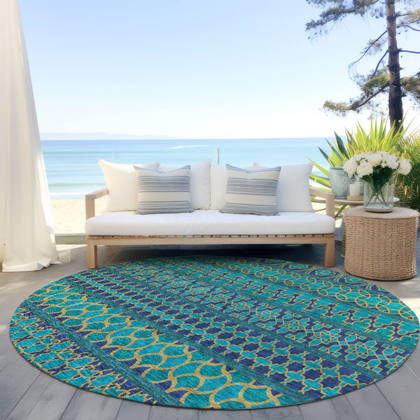 addison chantille acn726 teal rug