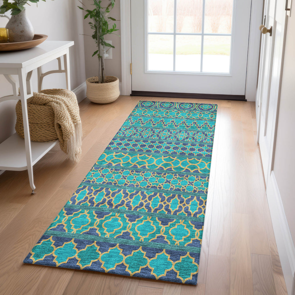 addison chantille acn726 teal rug