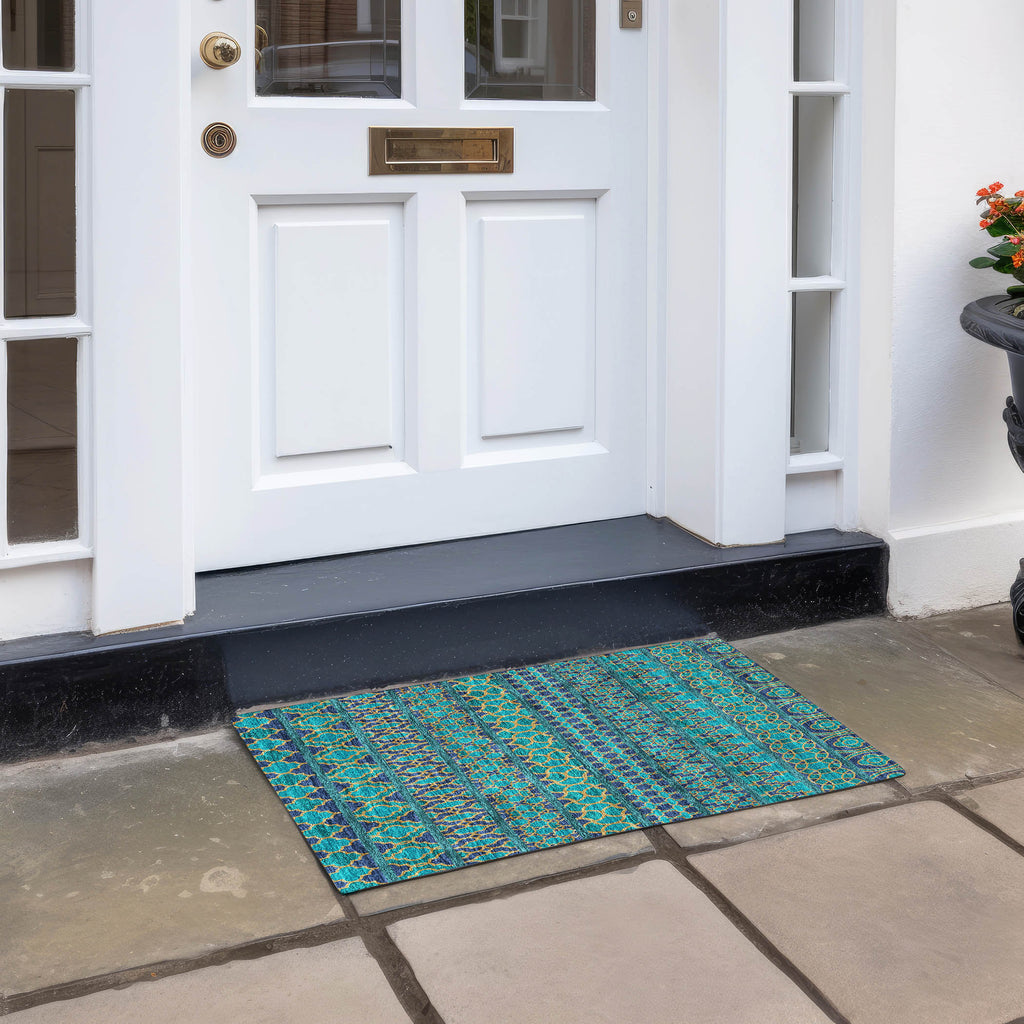 addison chantille acn726 teal rug
