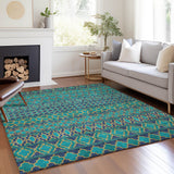 addison chantille acn726 teal rug