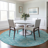 addison chantille acn728 teal rug