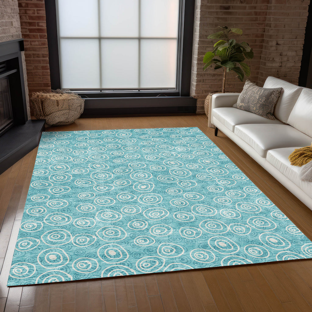 addison chantille acn728 teal rug