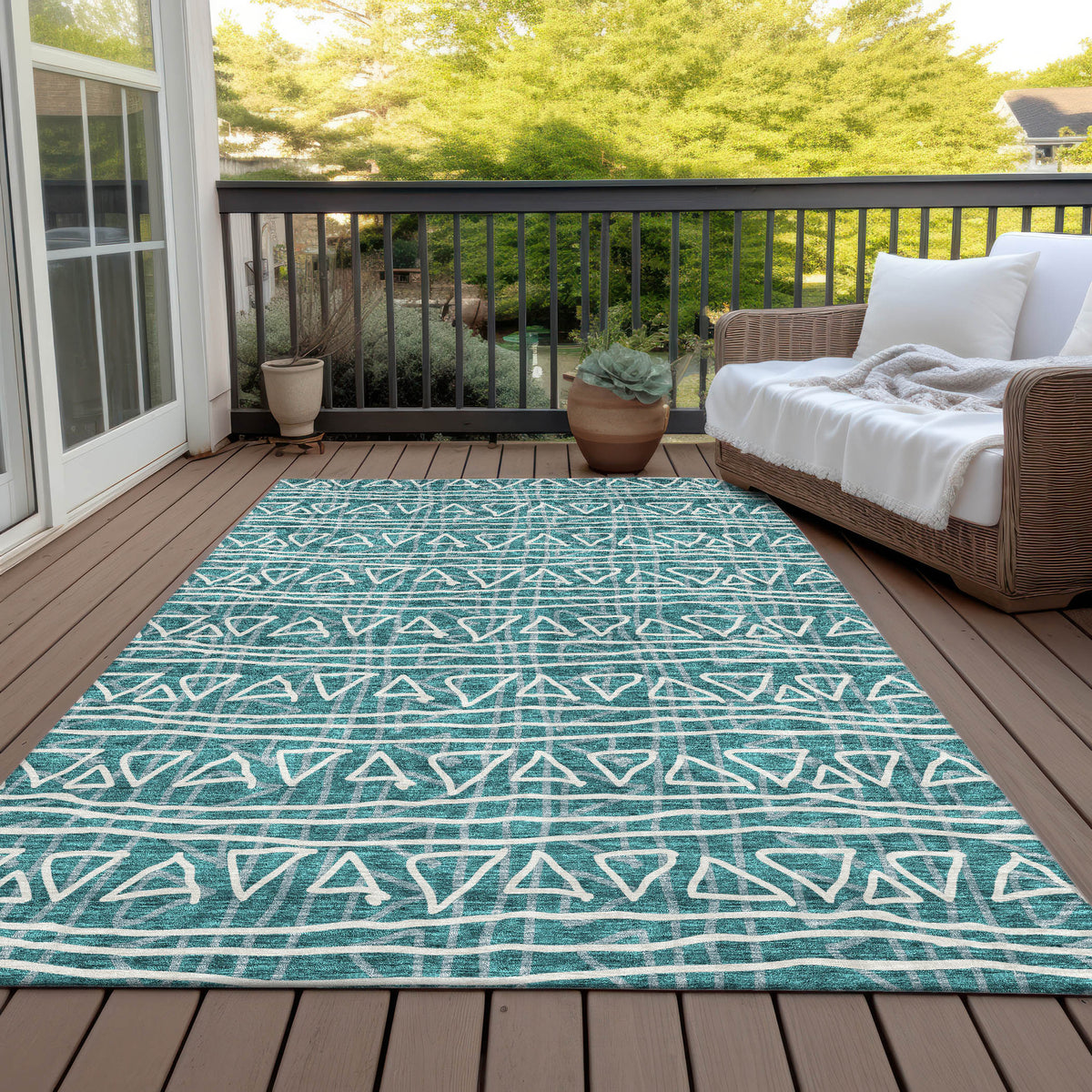 addison chantille acn730 teal rug